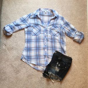 Express Plaid Portofino Shirt